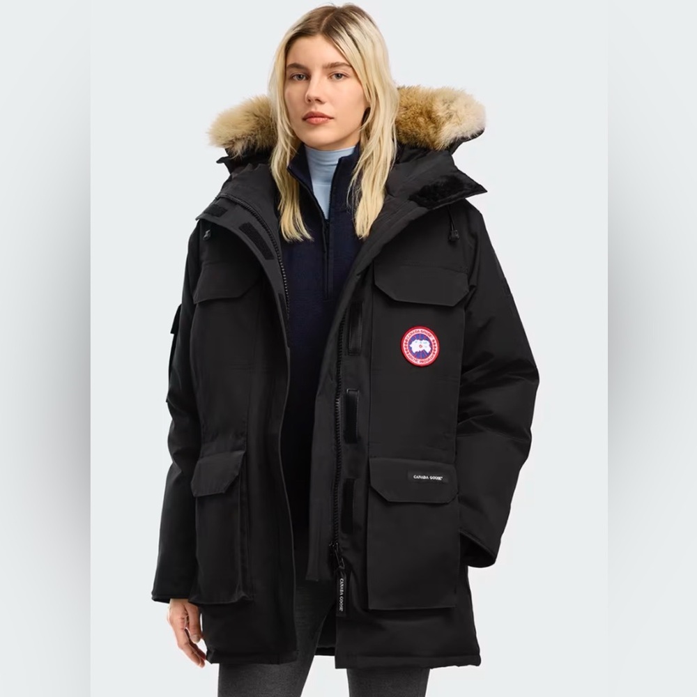 Canada Goose Expedition Heritage Parka Navy Coyote Fur 2XS Org. $1950 AUTHENTIC